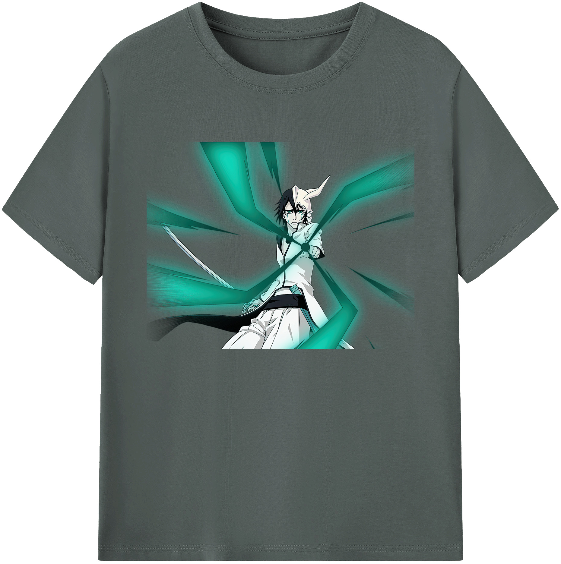 （画像用） ブリーチ ウルキオラ·シファー BLEACH Ulquiorra cifer 綿100％ メンズ半袖Tシャツ｜肌触りやわらか＆通気性